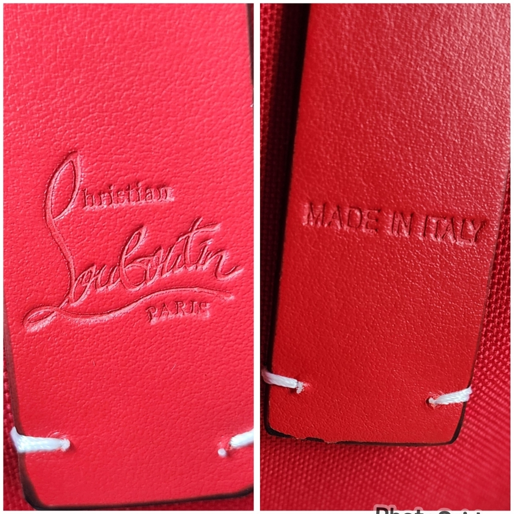 Auth New Christian Louboutin Cabata White/Black Tote - Picture 5 of 10